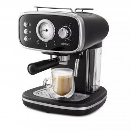 Кофеварка рожковая KITFORT КТ-736, 1100 Вт, объем 1,2л, 15 бар, ручной капучинатор, ч