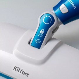 Паровая швабра KITFORT KT-1005-1, 1500 Вт, 1 бар, объем 0,35л, 2 в 1, 5 насадок, голу, КТ-1005-1