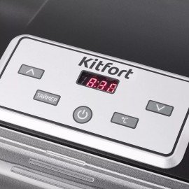 Сушилка для овощей KITFORT КТ-1908, 700Вт, 18 поддонов, электронное управление, черна