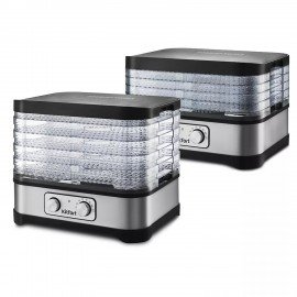 Сушилка для овощей KITFORT КТ-1912, 250Вт, 5 поддонов, механическое управление, черна