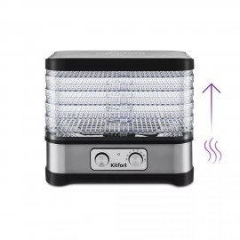 Сушилка для овощей KITFORT КТ-1912, 250Вт, 5 поддонов, механическое управление, черна