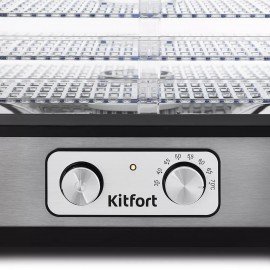 Сушилка для овощей KITFORT КТ-1912, 250Вт, 5 поддонов, механическое управление, черна