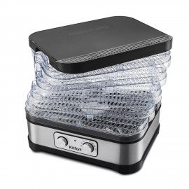 Сушилка для овощей KITFORT КТ-1912, 250Вт, 5 поддонов, механическое управление, черна