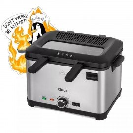 Фритюрница KITFORT KT-6240, 2000Вт, объем 4,8л, регулировка 130-190°С, 3 корзинки чер, КТ-6240