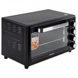 Мини-печь электрическая SONNEN EO-HL33, 1800 Вт, 33 л, 3 режима нагрева, таймер, механическое управление, черная, 458305