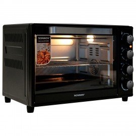 Мини-печь электрическая SONNEN EO-HL38K, 2000 Вт, 38 л, 3 режима нагрева, режим конвекции, таймер, механическое управление, черная, 458306