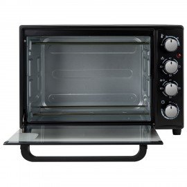 Мини-печь электрическая SONNEN EO-HL38K, 2000 Вт, 38 л, 3 режима нагрева, режим конвекции, таймер, механическое управление, черная, 458306
