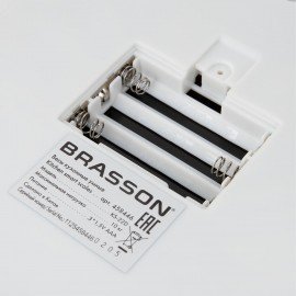Весы кухонные УМНЫЕ BRASSON KS-22D, до 10кг, КБЖУ, приложение, стекло, черные, 458446