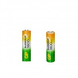 Батарейки аккумуляторные GP ReEnergy Ni-Mh пальчиковые КОМПЛЕКТ 2 шт AA (HR6) 1800 mA, 180AAHCRGY-2CRC
