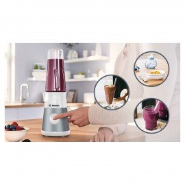 Блендер стационарный BOSCH MMB2111T, 450Вт, 1 скорость, чаша 0,6л, пластик, серебрист