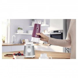 Блендер стационарный BOSCH MMB2111T, 450Вт, 1 скорость, чаша 0,6л, пластик, серебрист