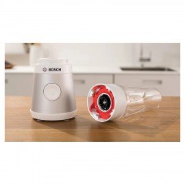 Блендер стационарный BOSCH MMB2111T, 450Вт, 1 скорость, чаша 0,6л, пластик, серебрист