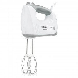 Миксер BOSCH MFQ 36480, 450Вт, 5 скоростей, 6 насадок, стакан, белый, MFQ36480