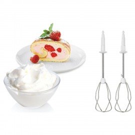 Миксер BOSCH MFQ 36480, 450Вт, 5 скоростей, 6 насадок, стакан, белый, MFQ36480