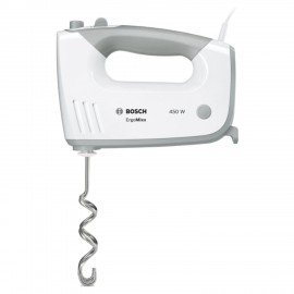Миксер BOSCH MFQ 36480, 450Вт, 5 скоростей, 6 насадок, стакан, белый, MFQ36480