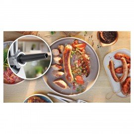 Мясорубка BOSCH MFWS420W, мощность 1900Вт, производ.2,5 кг/мин, металл. шнек, реверс,