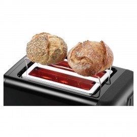 Тостер BOSCH TAT3P423, 970 Вт, 2 тоста, 5 режимов, металл, черный