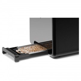 Тостер BOSCH TAT3P423, 970 Вт, 2 тоста, 5 режимов, металл, черный