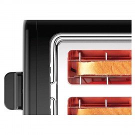Тостер BOSCH TAT3P423, 970 Вт, 2 тоста, 5 режимов, металл, черный