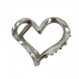 Краб для волос, 6 см, серебристый, MONTE VITA (МОНТЕ ВИТА), 458822