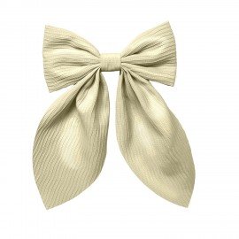 Бант для волос на заколке, 13*7*21 см, бежевый, MONTE VITA, 458836
