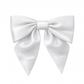 Бант для волос 17х7,5х15 см на заколке, белый MONTE VITA (МОНТЕ ВИТА), 458839