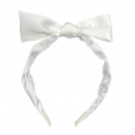 Ободок для волос с бантиком, 6,5 см, белый MONTE VITA, 458854