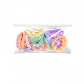 Резинки для волос (19 шт) с зажимами (6 шт), КОСМЕТИЧКА В ПОДАРОК, MONTE VITA, 458862