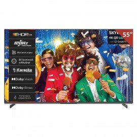 Телевизор SKYWORTH 55X85G, 55" (140 см) QD-Mini LED 3840x2160 4K 16:9 Google TV Wi-Fi