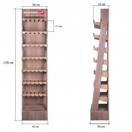 Стойка под масляные краски напольная BRAUBERG ART, дерево, 178х40х30 см, 505915