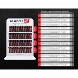 Стойка под масляные краски настольная BRAUBERG ART, акрил, 83х60х29см, 505928