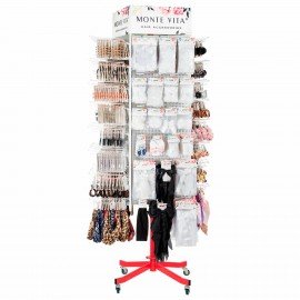 Стойка для размещения товара напольная MONTE VITA, 211x58x58 см, 150 крючков, 507505