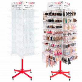 Стойка для размещения товара напольная MONTE VITA, 211x58x58 см, 150 крючков, 507505