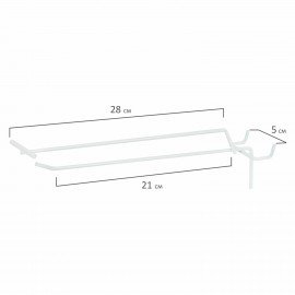 Стойка для размещения товара напольная MONTE VITA, 211x58x58 см, 150 крючков, 507505