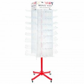 Стойка для размещения товара напольная MONTE VITA, 211x58x58 см, 150 крючков, 507505