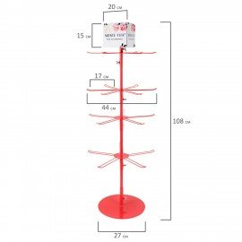 Стойка-вертушка настольная MONTE VITA, 108х44см, 4 ряда, 22 крючка, 507506