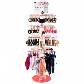 Стойка-вертушка настольная MONTE VITA, 108х44см, 4 ряда, 22 крючка, 507506