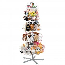 Стойка для игрушек напольная WOOZOO, 185х70 см, 4 вращающиеся корзины, 507863