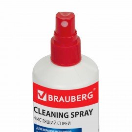 Чистящая жидкость-спрей BRAUBERG для экранов всех типов и оптики, универсальная, 250 мл, 510117