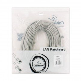Кабель (патч-корд) UTP 5Е категория, RJ-45, 20 м, CABLEXPERT, для подключения по локальной сети LAN, PP12-20M