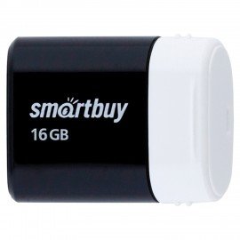 Флеш-диск 16 GB, SMARTBUY Lara, USB 2.0, черный, SB16GBLARA-K