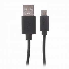 Кабель USB 2.0-micro USB, 1 м, SONNEN, медь, для передачи данных и зарядки, черный, 513115