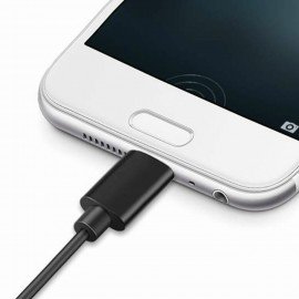 Кабель USB 2.0-Type-C, 1 м, SONNEN, медь, для передачи данных и зарядки, черный, 513117
