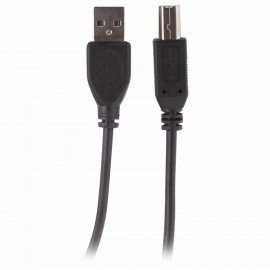 Кабель USB 2.0 AM-BM, 3 м, SONNEN Premium, медь, для подключения принтеров, сканеров, МФУ, плоттеров, экранированный, черный, 513129