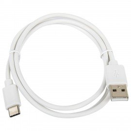 Кабель USB2.0-Type-C, 1 м, SONNEN, медь, для передачи данных и зарядки, белый, 513558