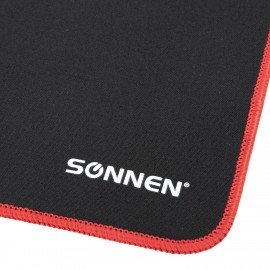 Коврик компьютерный для мыши и клавиатуры большой SONNEN "BLACK TITAN XL", 800x300x3 мм, черный, 513615