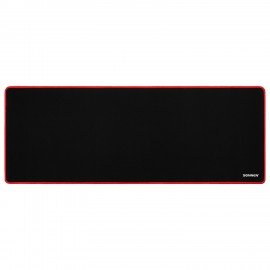 Коврик компьютерный для мыши и клавиатуры большой SONNEN "BLACK TITAN XL", 800x300x3 мм, черный, 513615