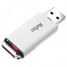 Флеш-диск 128 GB NETAC U185, USB 2.0, белый, NT03U185N-128G-20WH