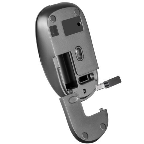 Мышь беспроводная DEFENDER Wave MM-995, USB, 3 кнопки+1 колесо-кнопка, оптическая, серая, 52993