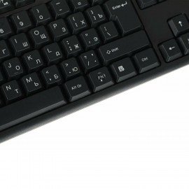 Клавиатура проводная A4TECH KK-3, USB, 104 кнопки, черная, 1530244